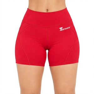 Women Compression <b>Shorts</b> Mid Waist <b>Gym</b> Workout Running Fitness Sports Skinny Fit Quick Dry Breathable Spandex/Polyester Custom - Product Image 1