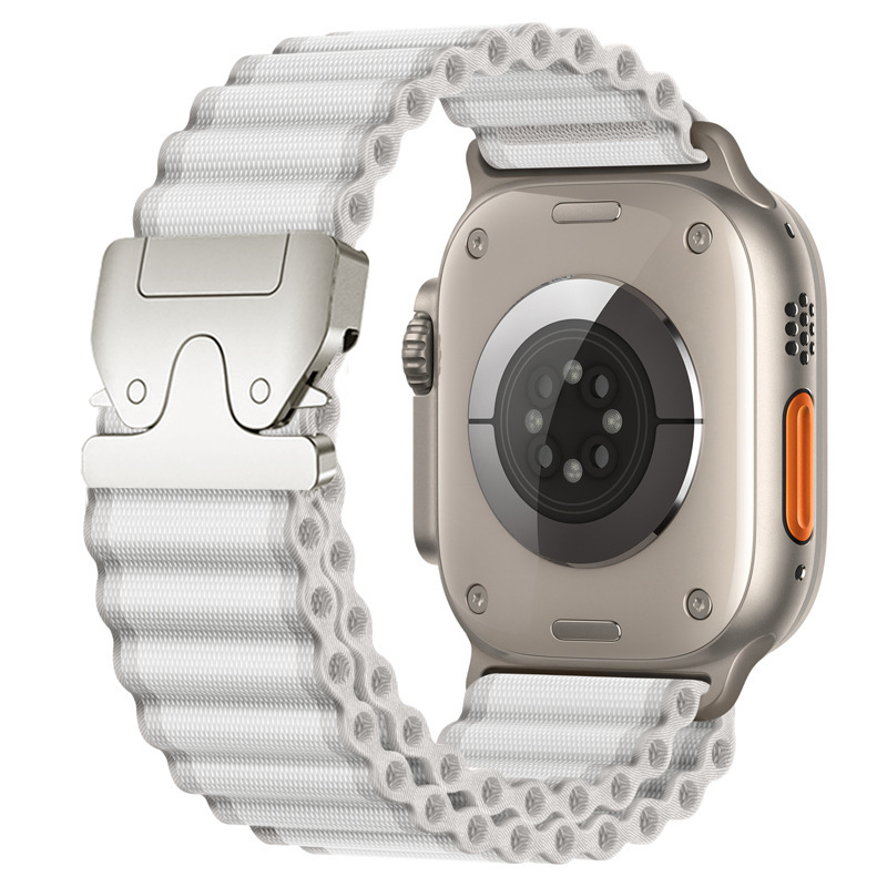 White-silver buckle