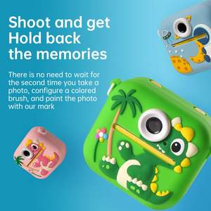 Cámara Instantánea para Niños con Doble Lente y Diseño de Astronauta y Dinosaurio de Dibujos Animados, Regalos de Cumpleaños para Niños y Niñas - Product Image 3
