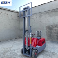 Chariot élévateur à trois roues renforcé WGZN, fourches haute résistance, hauteur de levage personnalisée