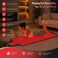 Tapis de Thérapie par Lumière Rouge Intégral Source Factory pour Soulager les Douleurs Musculaires – Coussin de Thérapie par Lumière Rouge