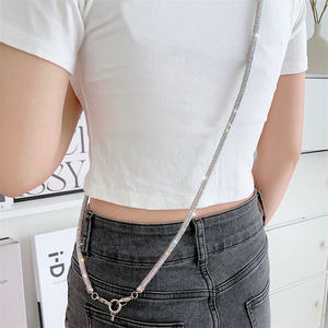 สายคล้องโทรศัพท์มือถือติดเพชรส่องแสงเป็นประกายวิบวับสายคล้องสำหรับโทรศัพท์ทุกยี่ห้อป้องกันการสูญหาย - Product Image 5