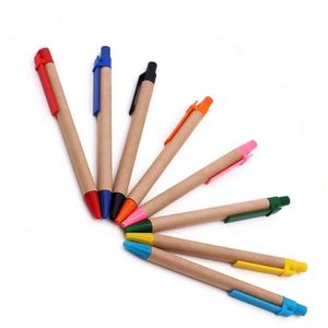 Promotional Eco-friendly Paper and Plastic Ballpoint <b>Pens</b> Wholesale Slim Signature <b>Pens</b> with Custom logo for Corporate Events - Product Image 2