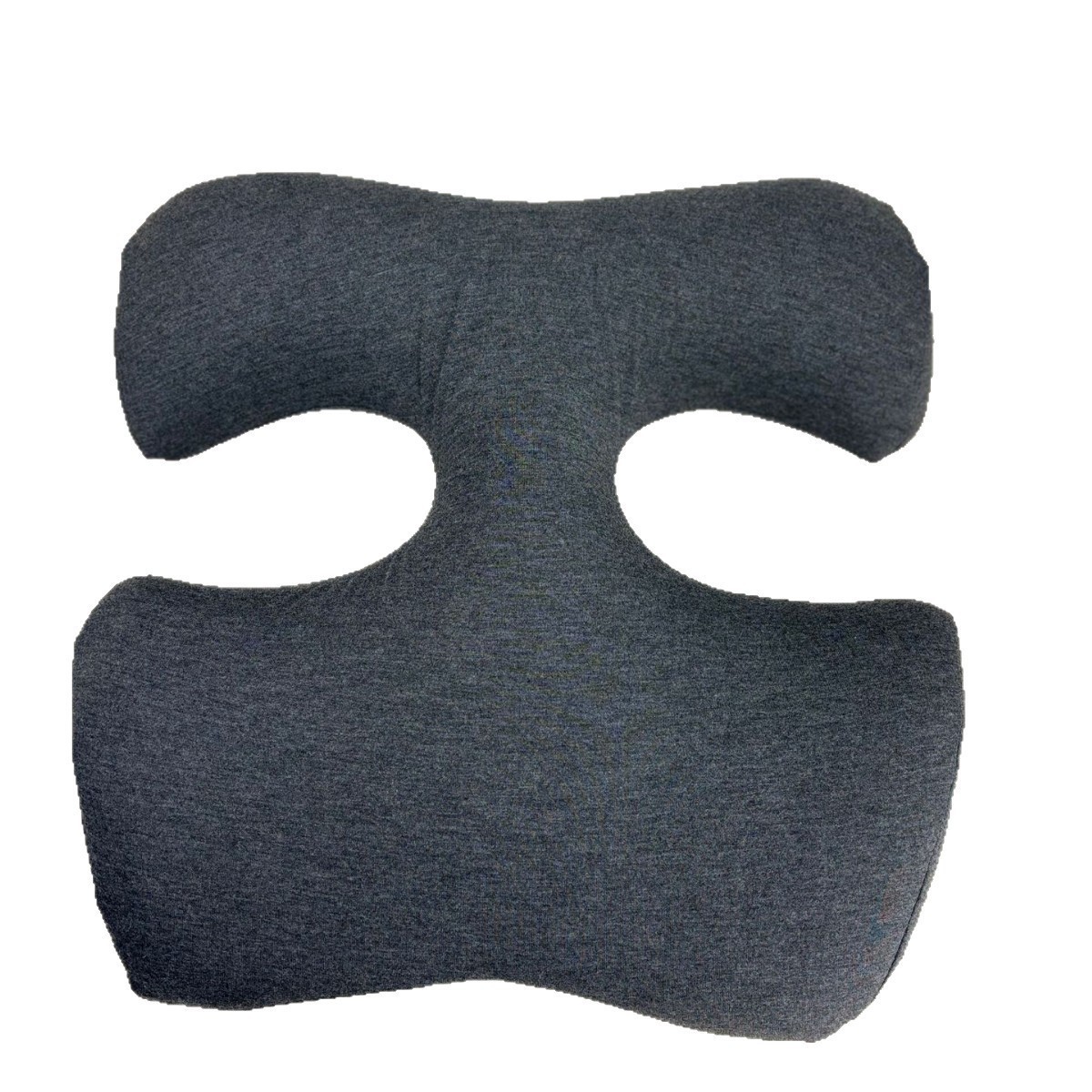 Oreiller facial en forme de T (gris foncé)