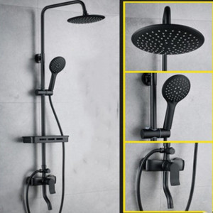 Set Doccia Bagno Nero Opaco con Display Digitale Temperatura Costante, Corpo Interamente in Rame - Product Image 6