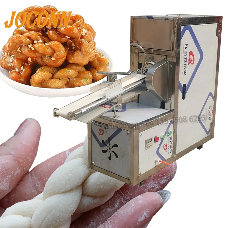 Tùy chỉnh nhà nhỏ giữ mahua Doughnut Twister chiên bột xoắn hình thành máy làm cho hàng hóa