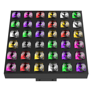Đèn <span class=keywords><strong>LED</strong></span> 36 bóng <span class=keywords><strong>4W</strong></span> <span class=keywords><strong>LED</strong></span> <span class=keywords><strong>RGBW</strong></span> 4in1 Ma trận ánh sáng vàng Đèn sân khấu chiếu sáng nền Điều khiển điểm ảnh - Product Image 1