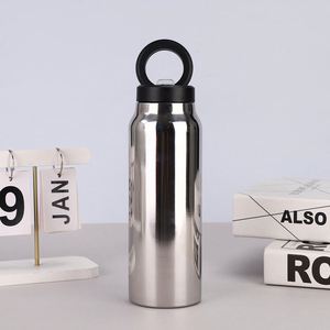 Bouteille sport isotherme à double paroi de 24 oz avec couvercle magnétique, en acier inoxydable, thermos à vide - Product Image 6