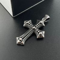 Nouveau Collier Croix Gothique Vintage pour Hommes, Pendentif Tendance Hip Hop Punk en Acier Inoxydable, Bijoux de Mode en Gros