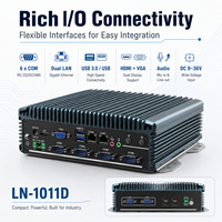 Mini PC Compacto Silencioso con Doble Pantalla, LAN, USB, COM y Audio para Controlador de Kiosco Gateway, Compatible con Windows y Linux