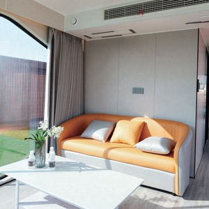 Rumah kontainer Prefab dapat digerakkan rumah kabin Apple kapsul ruang prefabrikasi kualitas tinggi ekonomis untuk aplikasi Hotel