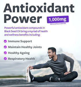 Biologische Zwarte Zaadoliecapsules Met Vitamine <span class=keywords><strong>E</strong></span> Voor De Gezondheid Van De Huid. Koudgeperst Met Pure Zwarte Komijnzaadoliesupplementen - Product Image 2