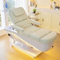 Table de massage de beauté, lit pour extensions de cils, fauteuil de lavage pour salon de coiffure, fauteuil de pédicure, lit de spa coréen pour le cuir chevel