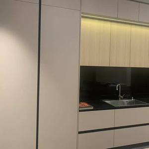 6000 Series Aluminum Profile Handleless <strong>Matt</strong> Silver Finish Gola Horizontal Fixing Kitchen <strong>Doors</strong> Drawers Bending Processing - Product Image 5