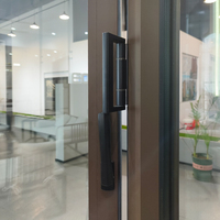 Porte extérieure pliable en verre, toutes tailles, matériaux de haute qualité, pour hôtel, Villa, hôtel, aluminium