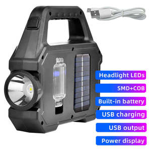 Fabricante Chino, Linterna de Camping Multifuncional Recargable LED COB con Carga Solar IP65, Personalizada, con Banco de Energía - Product Image 6