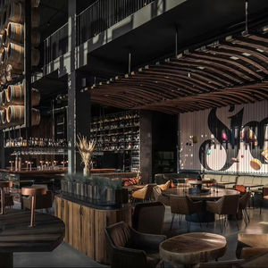 Pub Bar Comptoir LED Table Vin Mur Lounge Bar Design Restaurant Meubles Stands Ensemble de meubles - Product Image 1