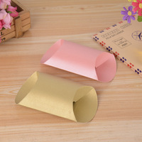 Boîte cadeau créative en papier en forme d'oreiller, impression couleur, pour bonbons, pâtisseries, snacks, fournitures d'emballage pour fêtes et cadeaux de fin d'année