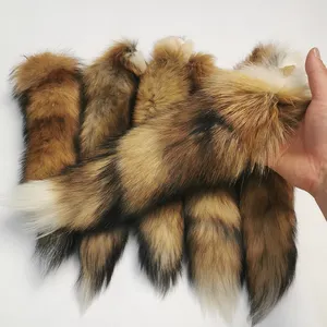 Factory Direct Price Real Fox Fur Tail Fluffy Fox Fur Tail Fox Fur Tail Keychain