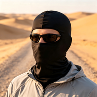 Balaclava professionnelle à 3 trous, respirante, coupe-vent, anti-poussière, pour sports de plein air, moto, cyclisme