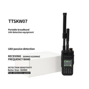 Equipo de detección de drones de mano 300-6200MHZ Antenas duales Alarma de luz y sonido de larga distancia de detección para Autel DJI - Product Image 1