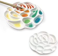 Palette en céramique personnalisable, palette de peinture artisanale de qualité supérieure, plaque en céramique, porcelaine pour étudiants et artistes