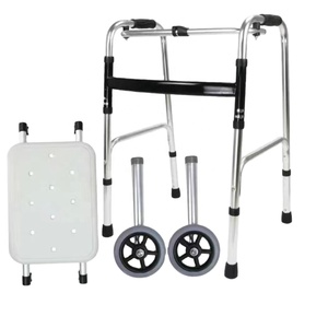 Ancianos Andador Aleación de aluminio y acero inoxidable Ayuda para caminar de cuatro patas para <span class=keywords><strong>personas</strong></span> <span class=keywords><strong>mayores</strong></span> - Product Image 1