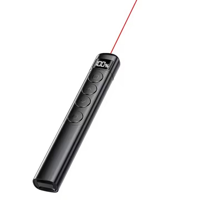 Powerpoint Pen Remote Control Pen Electronic Rechargeable Wireless Presenter Teaching Demonstration Presentation Laser Pointer