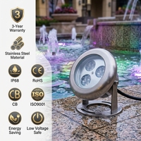 Projecteur LED Subaquatique en Acier Inoxydable avec Prise en Charge DMX512 + RDM - Retour en Temps Réel et Surveillance à Distance pour Grandes Spectacles