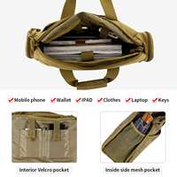 Sacoche tactique pour ordinateur portable 14 pouces, sac messager, sac à bandoulière, sac à main pour hommes
