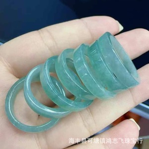 자연 학년 옥 반지 하이 퀄리티 광택 옥 돌 손가락 반지 - Product Image 2