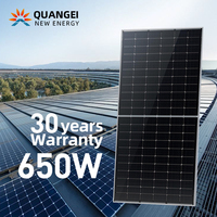 Panneau solaire Jinko 620W 650W monocristallin avec cadre argenté, module certifié IEC TUV pour système de stockage d'énergie solaire domestique