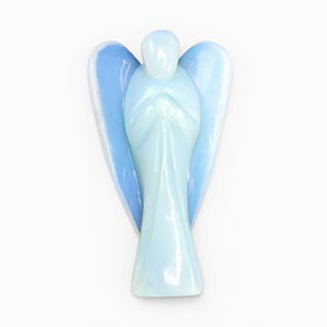 Figurine d'ange en opalite - Guérison par les cristaux / Reiki / Chakra - 5 pouces et 260 g (0,57 lb) - Product Image 2