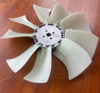 Lames de ventilateur SR250 d'origine Kais, ensemble de ventilateur pour chargeuse sur chenilles, ventilateur à 9 pales, lames de ventilateur SR250
