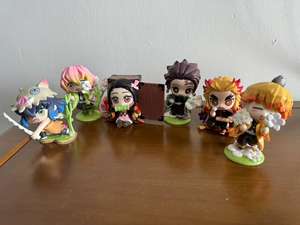 6 unids/set Demon Slayer Mystery Box Kimetsu No Yaiba Kamado Tanjirou Agatsuma <span class=keywords><strong>Zenitsu</strong></span> Kamado <span class=keywords><strong>Nezuko</strong></span> Anime PVC figura juguete 10cm - Product Image 5