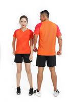 Jersey Badminton Poliester 100% Motif Sarang Lebah Kustom, Bernapas, Peregangan Empat Arah, Cepat Kering, Seragam Tim Pertandingan, Layanan OEM ODM