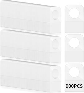 Mini Colgadores Adhesivos Transparentes con Orificios Redondos para Empaquetado de Productos Pequeños - Product Image 2