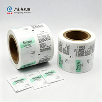 Film en rouleau haute barrière pour emballage de produits de soins personnels, plastique laminé pour détergents, sacs thermoscellables recyclables