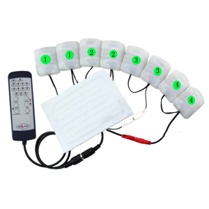 Nhà Máy Bán buôn phụ kiện massage hệ thống massage tùy chỉnh 8 rung động cơ và sưởi ấm hồng ngoại Pad - Product Image 5