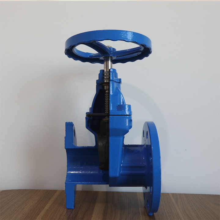 German Standard Ductile Iron Flanged Water Isolation Resilient Seated ...