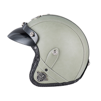 Doolrng/casque de moto personnalisé, 555 Abs en cuir, Vintage rétro, voiture électrique, protection solaire, vente en gros, 3/4