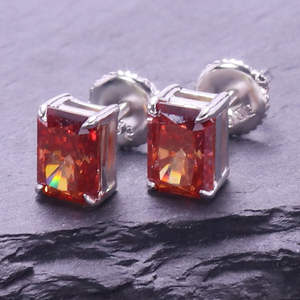 Colorful <b>Earrings</b> <b>Women</b>, Sterling <b>Silver</b> <b>Studs</b>, Red Sandstone <b>Studs</b> <b>for</b> <b>Women</b> - Product Image 3