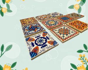 Mosaico de Cerámica de Porcelana con Patrón de Estilo Nacional, Hecho a Mano, en Diferentes Colores y Formas, para Decoración del Hogar, Mosaico Cuadrado Bien Diseñado - Product Image 4