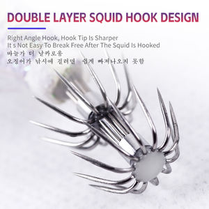 Señuelo de Pesca <span class=keywords><strong>Yozuri</strong></span> Molde 2.5# 3.0# 3.5# EGI Jibionera de Madera Tipo Camarón Cebo Artificial para Sepia - Product Image 6