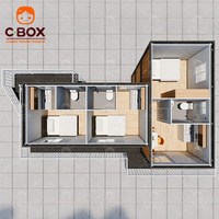 Casa Prefabricada de Ensamblaje Rápido Cbox para Alojamiento en Casa de Campo, Resort o Casa de Huéspedes, Casa Contenedor Desmontable