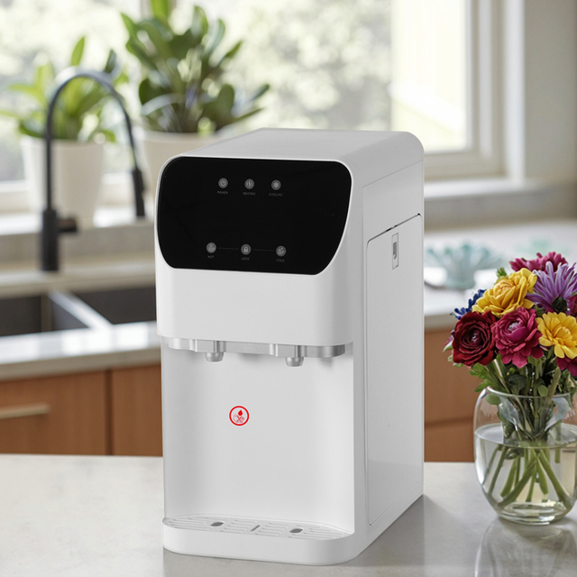 RO UV Water Filter Hot & Cold Smart Electric Desktop Water Dispenser for Hotel Use