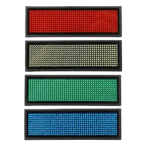 Led Name Badge Diy Programmable Scrolling Message Board Mini Led Display Digits Pattern Display