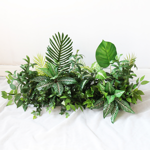 Panel de Hojas Artificiales para Pasillo, Decoración de Vegetación Tropical, Guía para Caminos, para Bodas, Navidad, Pascua, Temática de Jungla, Ecológico - Product Image 1