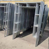 Andamio de Marco de Puerta de Metal Galvanizado Resistente de Estilo Moderno para la Construcción de Edificios