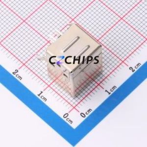 XUBF-0214-0105B USB Connector Bent Lead Through Hole Connector Type-B USB 2.0 Female Right Angle Insert - Product Image 2